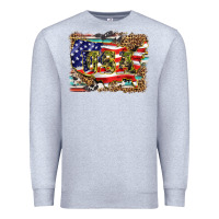 Heather Grey western america map usa Premium Sweatshirt - BarkalooDesign