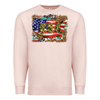 Pale Pink western america map usa Premium Sweatshirt - BarkalooDesign