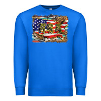 True Royal western america map usa Premium Sweatshirt - BarkalooDesign