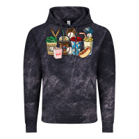 Cloud Black Baseball coffee cups Vintage Hoodie - HowdyJamesFarm