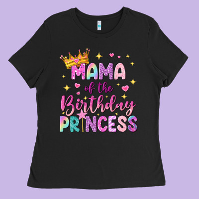Mama Of The Birthday Princess Ladies Tee Designed By Nancycooperartshop