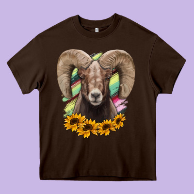 Texas Bighorn Sheep Heavy Core Tee Designed By Bettercallsaul