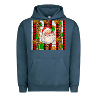 Pigment Midnight Navy santa with gifts Urban Hoodie - AdoDesignShop