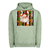 Pigment Oil Green santa with gifts Urban Hoodie - AdoDesignShop