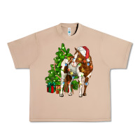 Burro american paint horse christmas tree Urban Heavy Tee - CowGirlArtShop