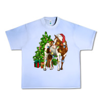 Grape Ice american paint horse christmas tree Urban Heavy Tee - CowGirlArtShop