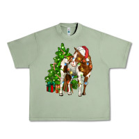 Oil Green american paint horse christmas tree Urban Heavy Tee - CowGirlArtShop