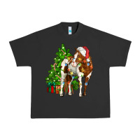 Pigment Black american paint horse christmas tree Urban Heavy Tee - CowGirlArtShop