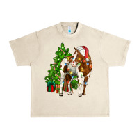 Sandshell american paint horse christmas tree Urban Heavy Tee - CowGirlArtShop