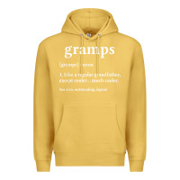 Antique Gold Grandpa Gift for Gramps, Fathers Day Birthday Gift Idea Premium Hoodie - trangStudio
