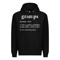 Black Grandpa Gift for Gramps, Fathers Day Birthday Gift Idea Premium Hoodie - trangStudio