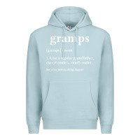 Blue Mist Grandpa Gift for Gramps, Fathers Day Birthday Gift Idea Premium Hoodie - trangStudio