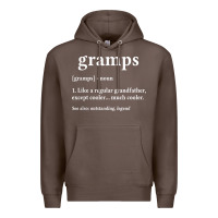 Coffee Grandpa Gift for Gramps, Fathers Day Birthday Gift Idea Premium Hoodie - trangStudio
