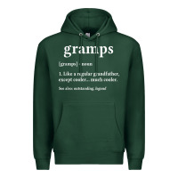 Sports Green Grandpa Gift for Gramps, Fathers Day Birthday Gift Idea Premium Hoodie - trangStudio