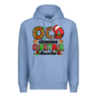 Colony Blue ocd obsessive christmas disorder Premium Hoodie - Jasminsmagicworld