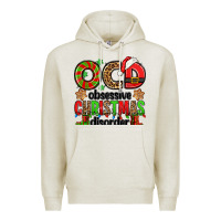 Oatmeal Heather ocd obsessive christmas disorder Premium Hoodie - Jasminsmagicworld