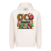 Pale Pink ocd obsessive christmas disorder Premium Hoodie - Jasminsmagicworld