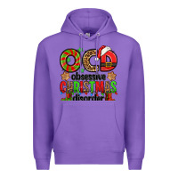 Purple ocd obsessive christmas disorder Premium Hoodie - Jasminsmagicworld