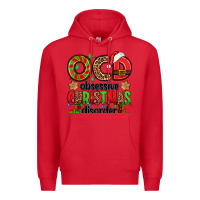 Red ocd obsessive christmas disorder Premium Hoodie - Jasminsmagicworld