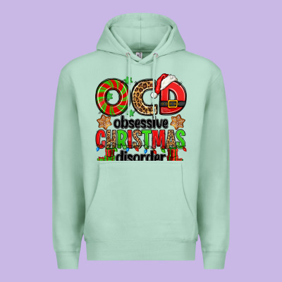 Ocd Obsessive Christmas Disorder Premium Hoodie Designed By Jasminsmagicworld