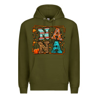 Army Green Fall Autumn Leopard Nana Premium Hoodie - LillyAllenDesigns