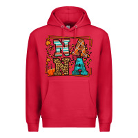 Cardinal Fall Autumn Leopard Nana Premium Hoodie - LillyAllenDesigns
