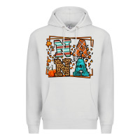 Dove Grey Fall Autumn Leopard Nana Premium Hoodie - LillyAllenDesigns