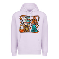 Lilac Fall Autumn Leopard Nana Premium Hoodie - LillyAllenDesigns