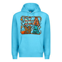 Ocean Blue Fall Autumn Leopard Nana Premium Hoodie - LillyAllenDesigns