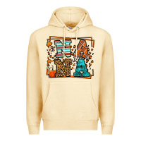 Pina Colada Fall Autumn Leopard Nana Premium Hoodie - LillyAllenDesigns