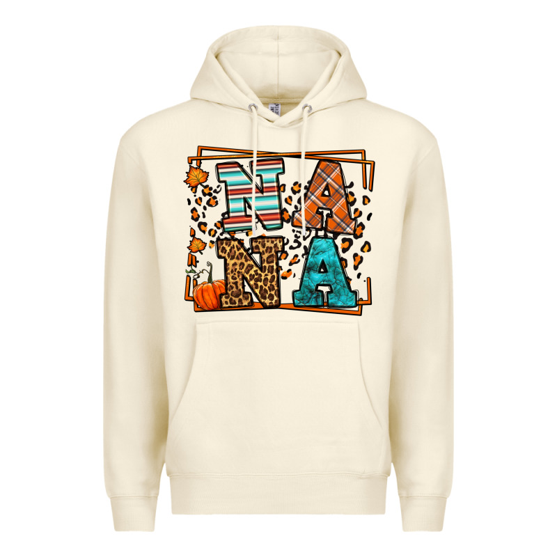 Fall Autumn Leopard Nana Premium Hoodie by LillyAllenDesigns | Teevron