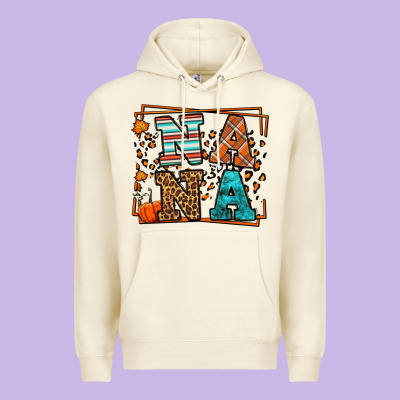 Fall Autumn Leopard Nana Premium Hoodie Designed By Lillyallendesigns