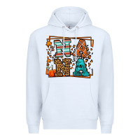 White Fall Autumn Leopard Nana Premium Hoodie - LillyAllenDesigns