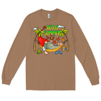 Toasted Coconut Hello Summer Long Sleeve Tee - CowCowDesign