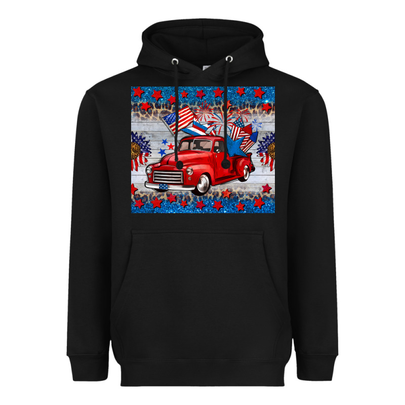 American Truck 4th Of July Tumbler Heavyweight Hoodie by BarkalooDesign | Teevron