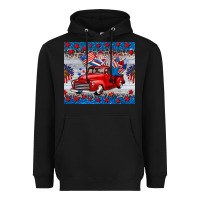 Black american truck 4th of july tumbler Heavyweight Hoodie - BarkalooDesign