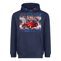 Navy american truck 4th of july tumbler Heavyweight Hoodie - BarkalooDesign