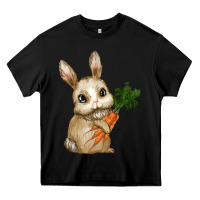 Black eastrt bunny carrot Heavy Core Tee - RanaPortraitStore