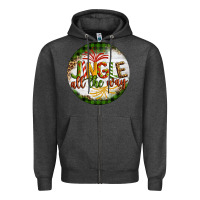 Charcoal Heather Christmas Jingle Zipper Hoodie - Artiststas