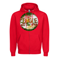 Red Christmas Jingle Zipper Hoodie - Artiststas