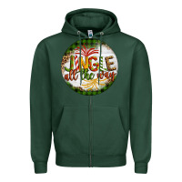 Sports Green Christmas Jingle Zipper Hoodie - Artiststas