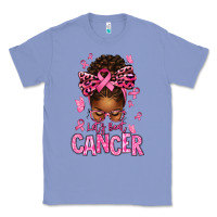 Colony Blue lets beat cancer afro messy bun Classic Tee - texasbilliewilder