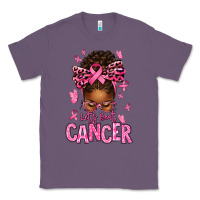 Lavender lets beat cancer afro messy bun Classic Tee - texasbilliewilder