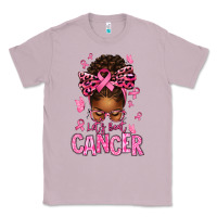 Lilac lets beat cancer afro messy bun Classic Tee - texasbilliewilder