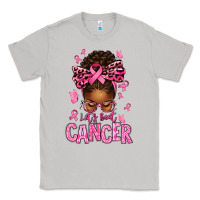 Moon Dust lets beat cancer afro messy bun Classic Tee - texasbilliewilder