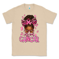Mushroom lets beat cancer afro messy bun Classic Tee - texasbilliewilder