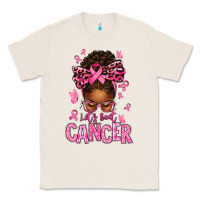 Natural lets beat cancer afro messy bun Classic Tee - texasbilliewilder