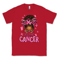 Red lets beat cancer afro messy bun Classic Tee - texasbilliewilder
