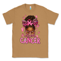 Toasted Coconut lets beat cancer afro messy bun Classic Tee - texasbilliewilder
