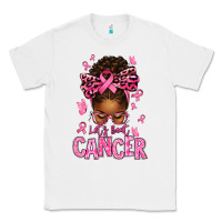 White lets beat cancer afro messy bun Classic Tee - texasbilliewilder